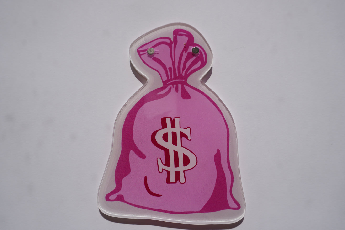 Pink Money Bag